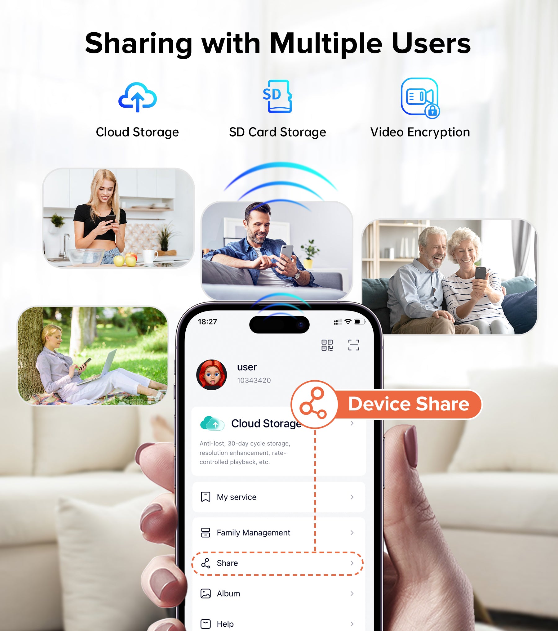 Ankway 2.4GHz Wifi Video Doorbell With Camera - 2K FHD Camera With Chime, PIR Detection, Night Vision, 2-Way Audio, Multi-Angle Mounting Bracket, Waterproof, Battery Powered, SD & Cloud Storage