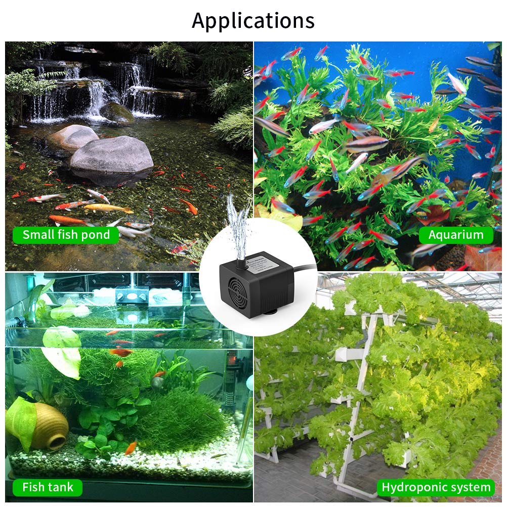 Ankway Solar Water Fountain Pump 2 Pack Solar Powered Pump Kit