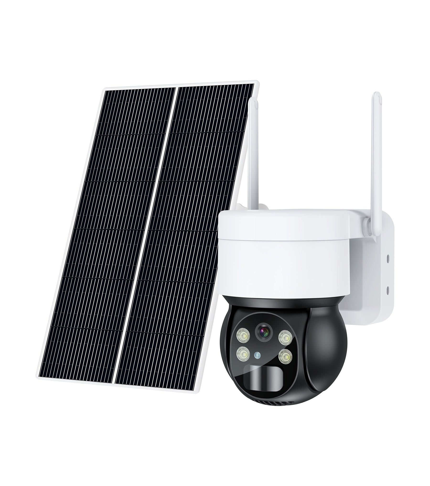 Ankway 2K Security Camera Outdoor WiFi Battery, Wireless Surveillance Camera Solar with Colour Night Vision, PIR Sensor, Siren/White Light Alarm, 355°/90° Pan Tilt, 2-Way Audio, Cloud/SD Card
