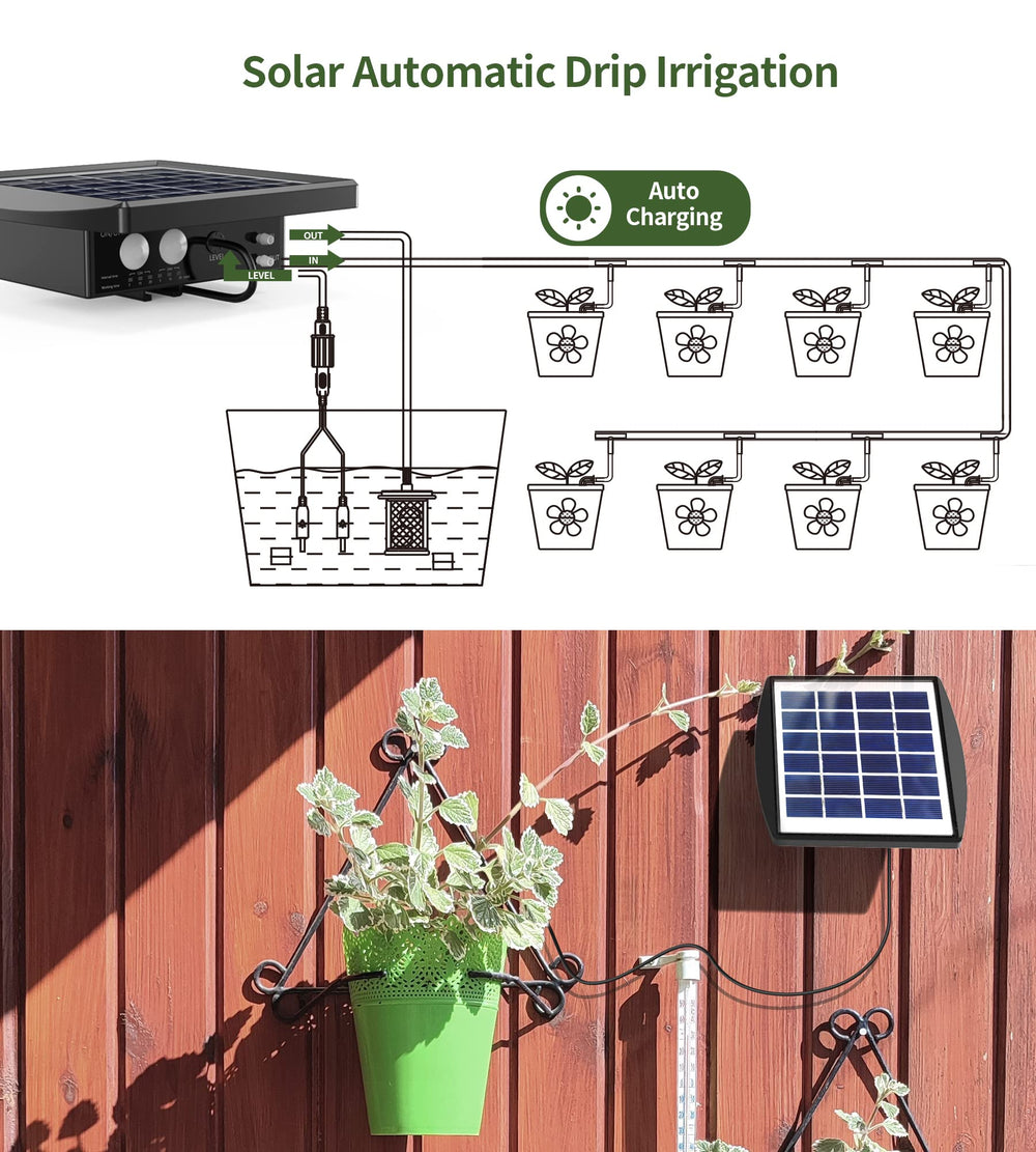 Solar Drip Automatic Watering System for Potted Plants 49.9FT